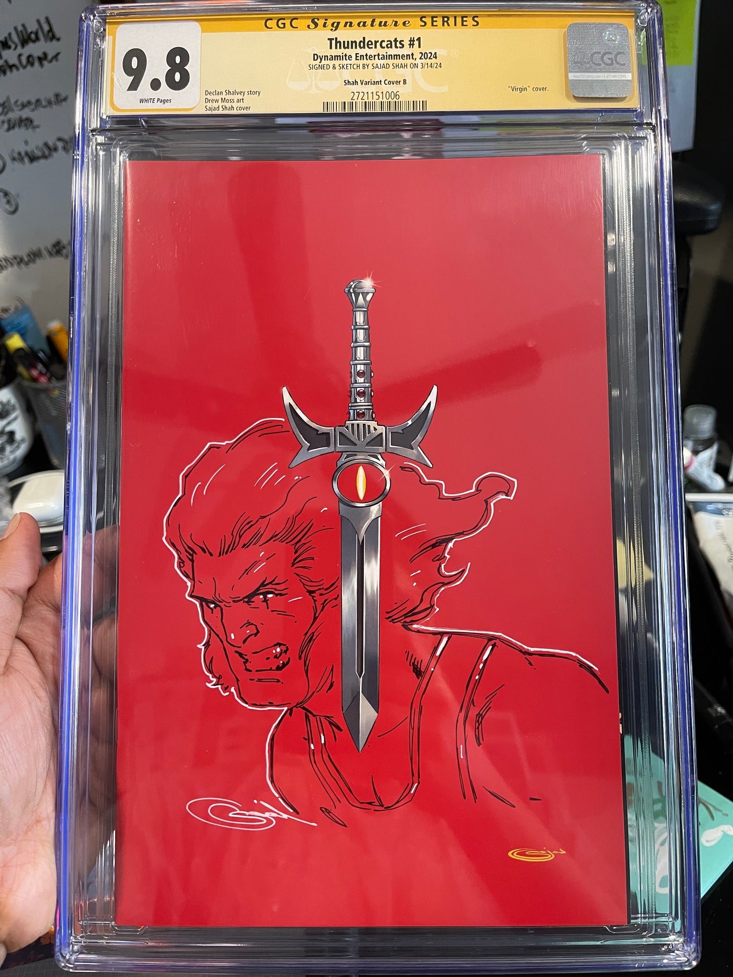 9.8 CGC graded ThunderCats Liono Remarque